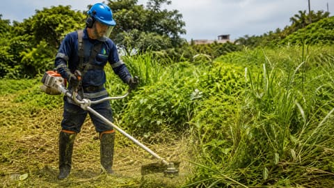 Terreno desbrozado y despejado
